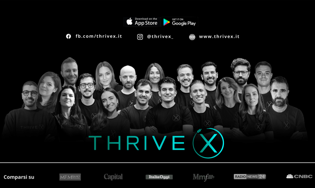 team thrive x black and white